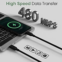 Champion USB Type-C to Type-C PD Fast Charging Cable (100W-240W Max) 480Gbps Data Transfer, Compatible with Windows & Mac Laptops, Tablets, and Smartphones-2M
