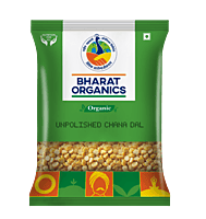 Bharat Organics Unpolished Chana Dal