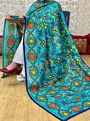 Chanderi Kalakriti Dupatta - 14