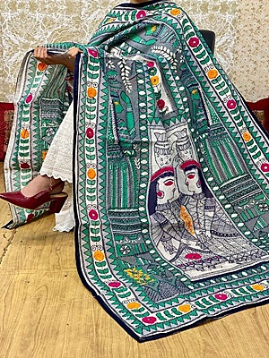 Chanderi Kalakriti Dupatta - 7