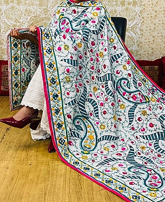 Chanderi Kalakriti Dupatta - 9