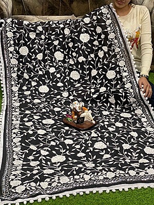 Chanderi Phulkari Dupatta - 3 Chanderi Phulkari Dupatta - 3