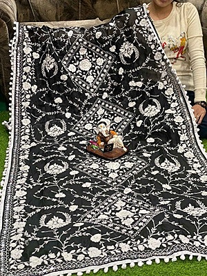 Chanderi Phulkari Dupatta - 5 Chanderi Phulkari Dupatta - 5