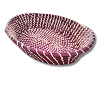 Moonj Magenta Shallow Basket