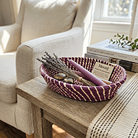 Moonj Magenta Shallow Basket