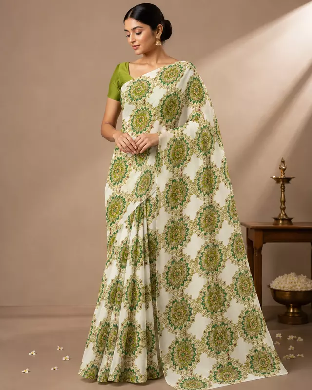 Chandrika | NAVA JYOTI Organza Saree