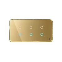 D2Touch Black Base Colour to Gold Base Colour For 2M/4M/6M/8M Touch Switch Panel for Acrylic Glossy, Matte & Glass Panels, Add As Accessories Per Panel