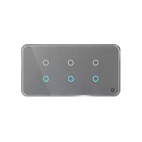 D2Touch Black Base Colour to Gray Base Colour For 2M/4M/6M/8M Touch Switch Panel for Acrylic Glossy, Matte & Glass Panels, Add As Accessories Per Panel
