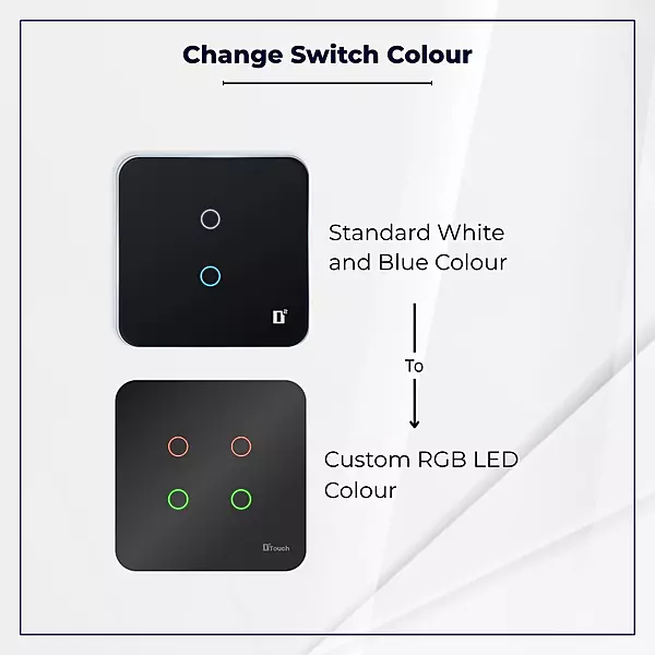 D2touch White & Blue Standard LED to RGB LED Switch Customization Select Per Switch - D2Touch Accessories