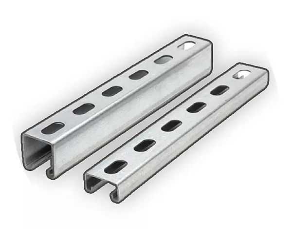 Gi slotted Channels Regular - L 2.5 m x W 32 mm x H 15 mm x T/Dia 0.8 mm(Commercial Projects)