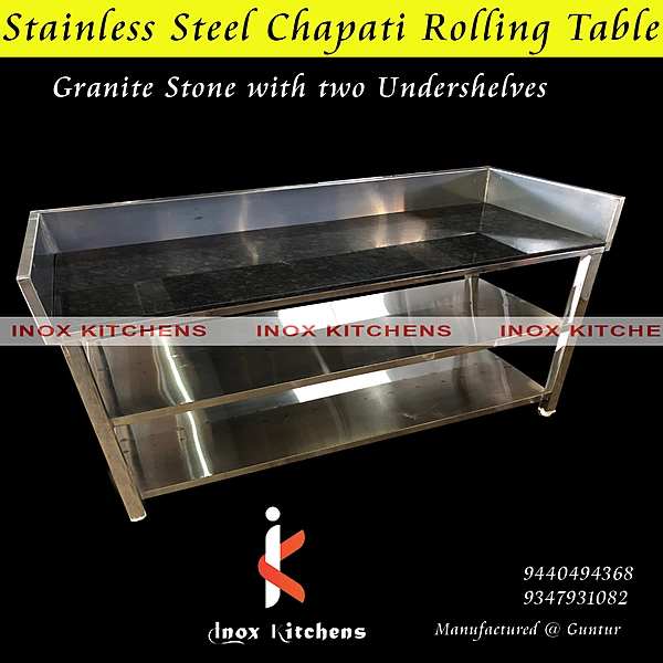 Chapati Rolling Table with Granite