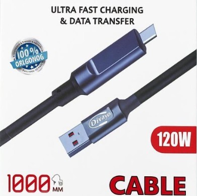 Ultra Fast V8 Charger Cable 120W