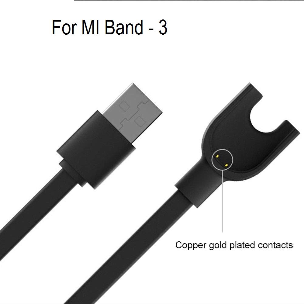 Xiaomi Mi Band 3 USB Charger Cable – Replacement Charging Dock with Copper Contacts, Portable Fast Charge Cord Compatible with Mi Band 3 Smart Bracelet Xiaomi Mi Band 3 USB Charger Cable – Replacement Charging Dock with Copper Contacts, Portable Fast Charge Cord Compatible with Mi Band 3 Smart Bracelet