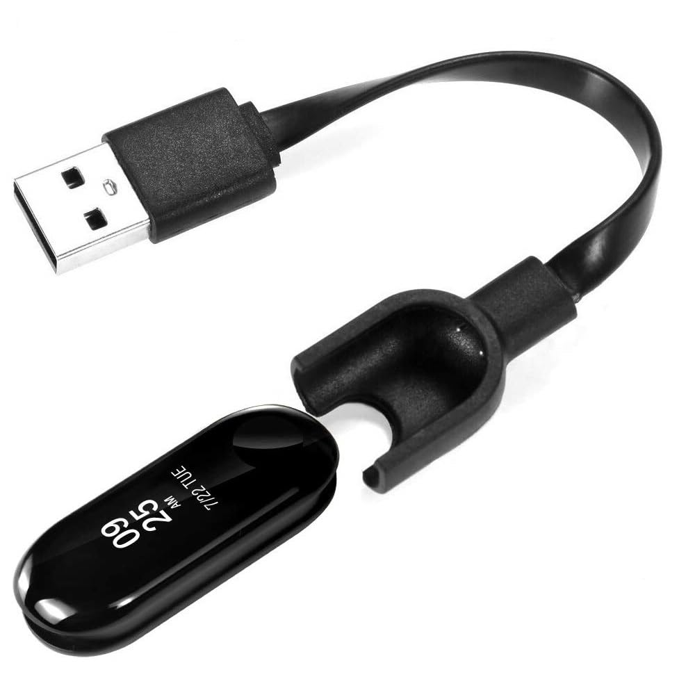 Xiaomi Mi Band 3 USB Charger Cable – Replacement Charging Dock with Copper Contacts, Portable Fast Charge Cord Compatible with Mi Band 3 Smart Bracelet Xiaomi Mi Band 3 USB Charger Cable – Replacement Charging Dock with Copper Contacts, Portable Fast Charge Cord Compatible with Mi Band 3 Smart Bracelet