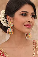 Vibrant Multicolor Dome Jhumka Earrings