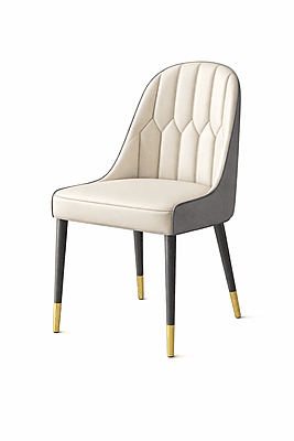 Luxury Modern Dining Chair with Gold Legs | 36” Height | Premium Upholstered Chair – Vikinterio