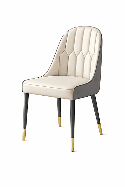 Luxury Modern Dining Chair with Gold Legs | 36” Height | Premium Upholstered Chair – Vikinterio Luxury Modern Dining Chair with Gold Legs | 36” Height | Premium Upholstered Chair – Vikinterio