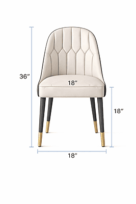 Luxury Modern Dining Chair with Gold Legs | 36” Height | Premium Upholstered Chair – Vikinterio Luxury Modern Dining Chair with Gold Legs | 36” Height | Premium Upholstered Chair – Vikinterio