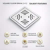 Mercury Square Floor Drain