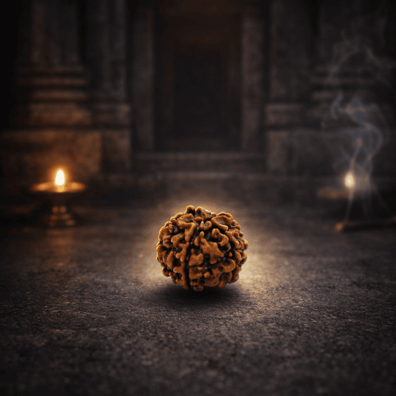 5 Mukhi Rudraksha Bead – Natural Sacred Rudraksha for Spiritual & Daily Wear