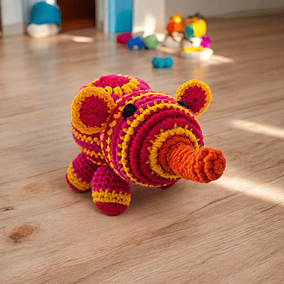 Elephant Large Rattle