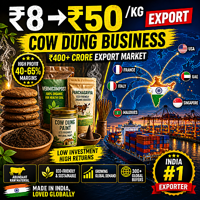 Cow Dung Products Export Intelligence Report – India Export Strategy
