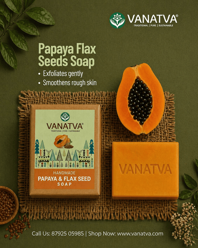 Papaya Flax Seeds Soap