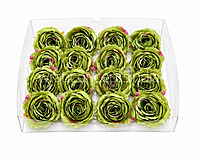 Meadow Green Rose Floral Heads