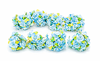 Ice Blue Rose Buds on Stick