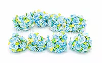Ice Blue Rose Buds on Stick