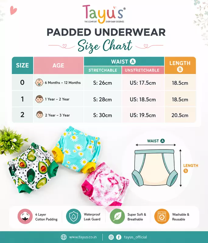 Snug Fit cotton padded underwear Pack of 12