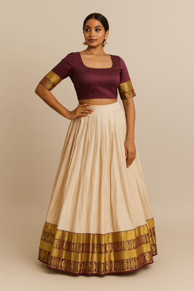 Panchali (40 Size) - Traditional Lehenga THAT166