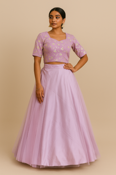 Hima (38 Size) - Lavender Lehenga THAT165