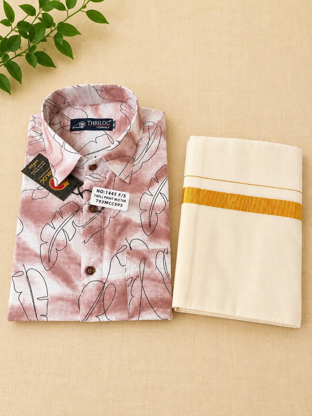 Design new shirt & mundu full size  - 38