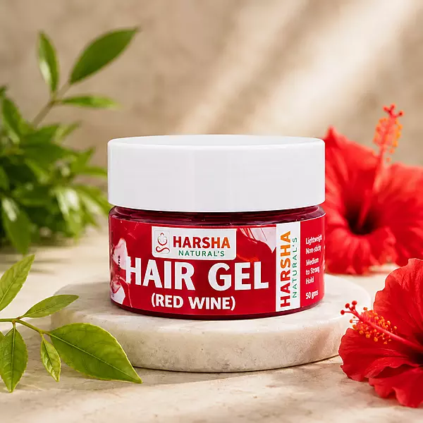 Harsha Naturals - Hair Gel - Red Wine - 50 gms