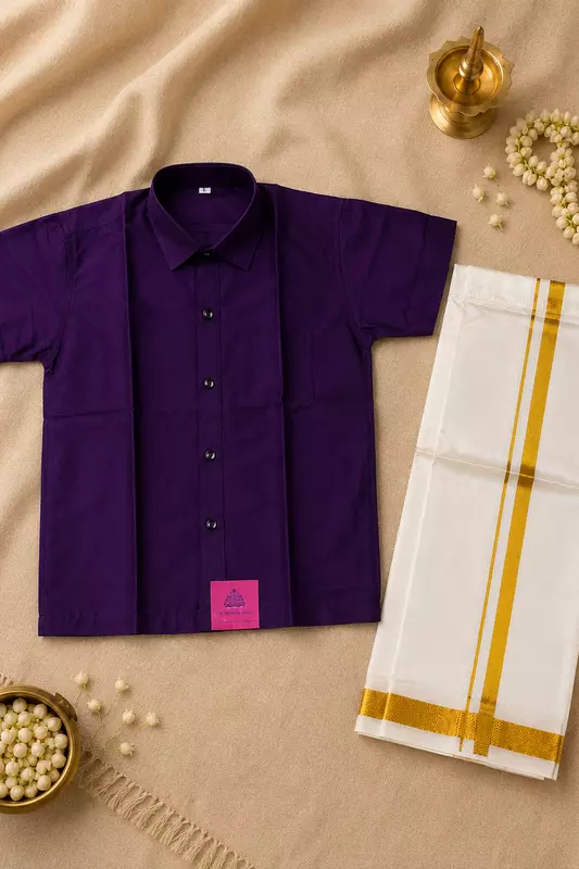 Veshti - Purple Set ( 6 Yr )24404