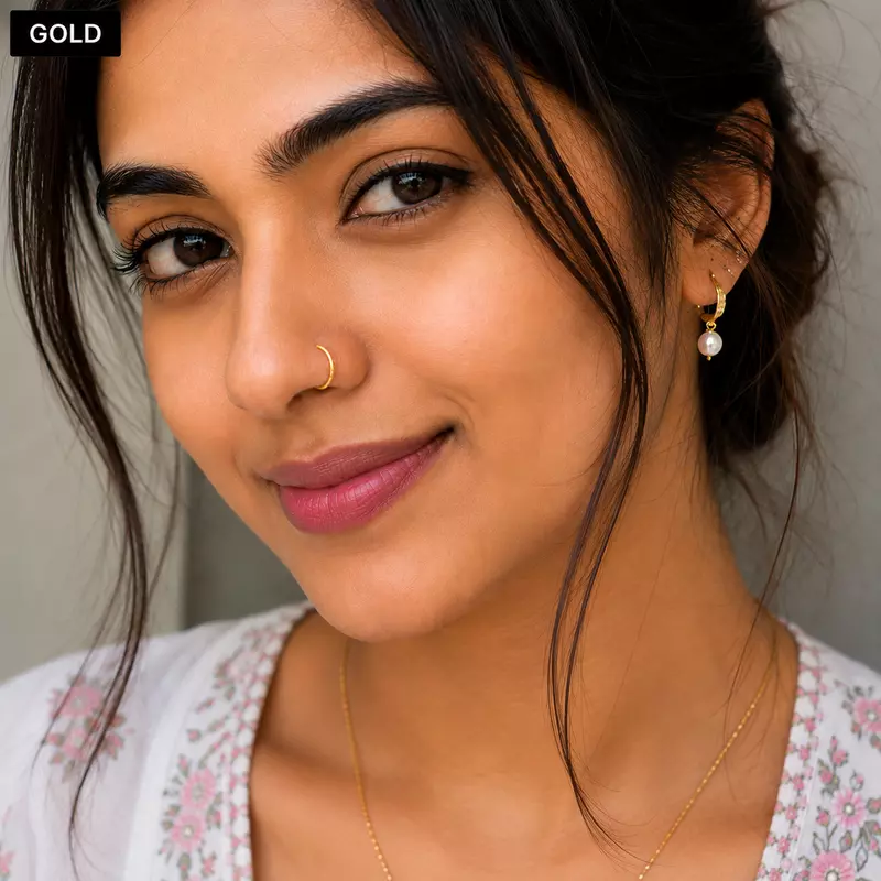GOLD NOSE PIN(JNP06)