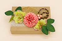 Flamingo Carnation Ginkgo Ready Bunch