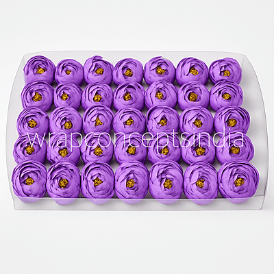 Small Peony- Iris Purple