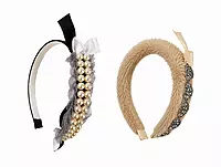 Embellished Pearl, Bow and Crystal Hairbands for Women