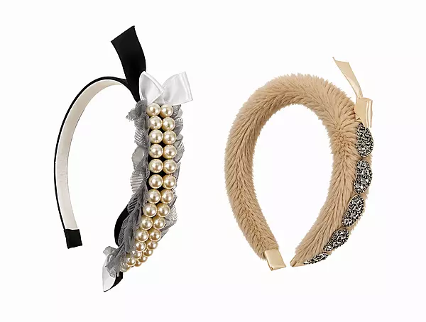 Embellished Pearl, Bow and Crystal Hairbands for Women