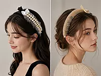 Embellished Pearl, Bow and Crystal Hairbands for Women