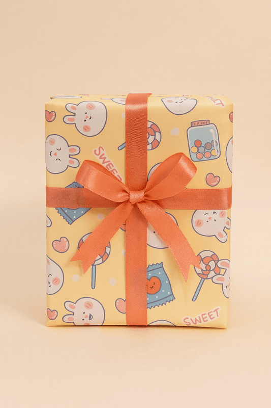 Cute Bunny Gift Wrap Set (Set of 2 Sheets)