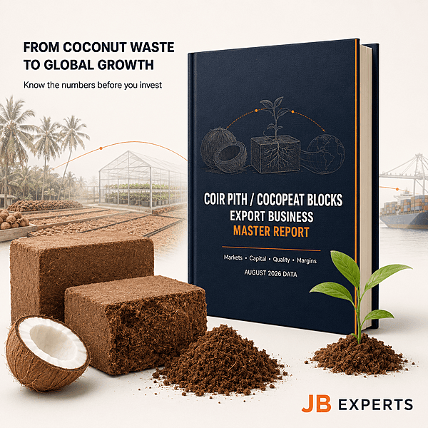 Coir Pith / Cocopeat Blocks Export Business Master Report
