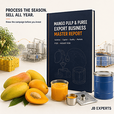 Mango Pulp & Puree Export Business Master Report