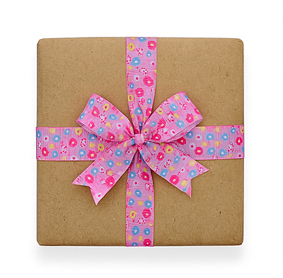 Daisy Flower Print Ribbon