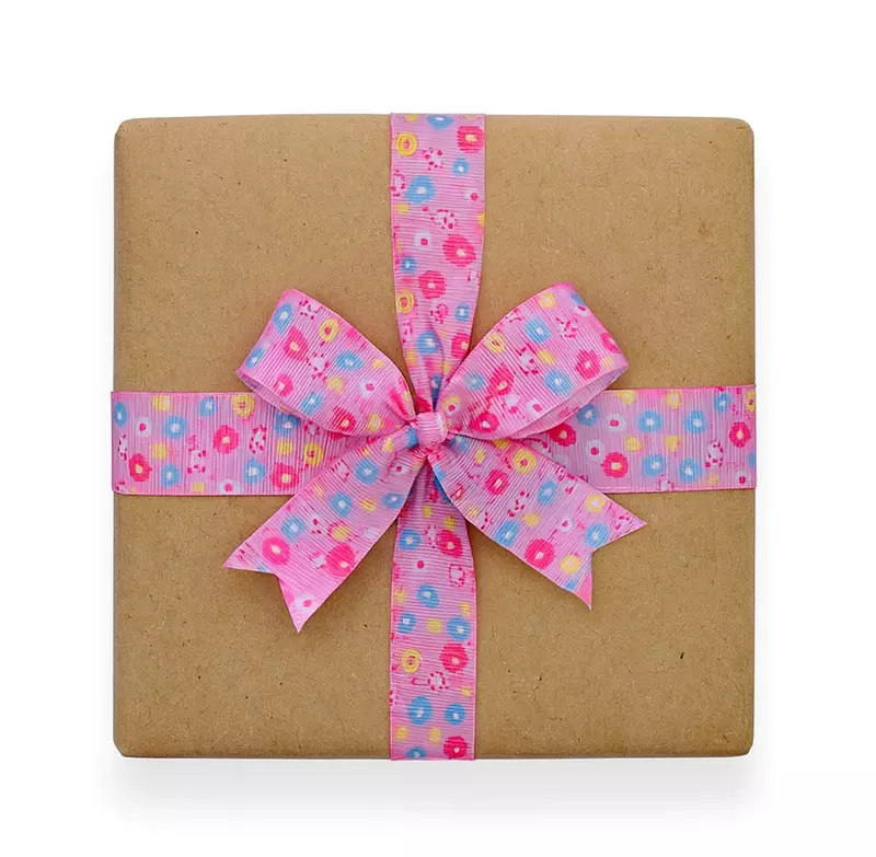 Daisy Flower Print Ribbon
