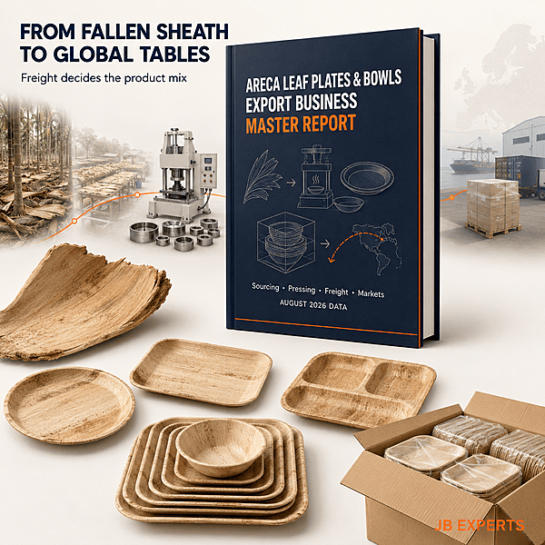 Areca Leaf Plates & Bowls Export Business Master Report