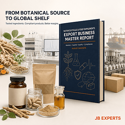 Nutraceuticals & Food Supplements Export Business Master Report
