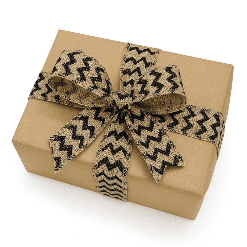 Burlap Chevron Ribbon